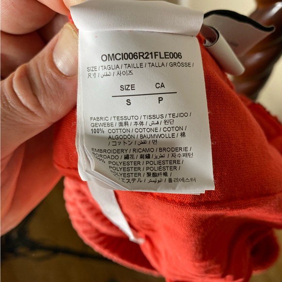 Off-White SS21 Logo Embroidered Sports Shorts Red Size small - Picture 6 of 8